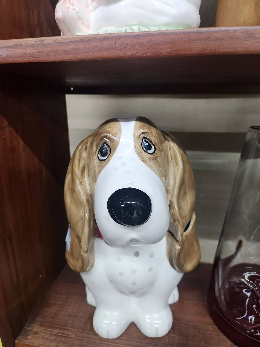 Pioneer Woman Ceramic Basset Hound Dog Cookie Jar